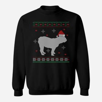 Ugly Christmas Pug Funny Gift Dog Lover Sweat Shirt - Seseable