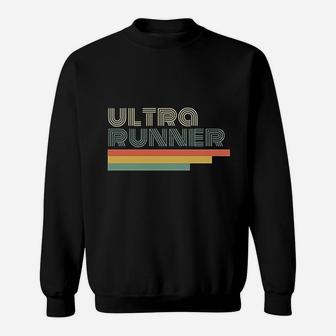 Ultra Runner Gift Vintage Retro Marathon Trail Running Sweat Shirt - Seseable