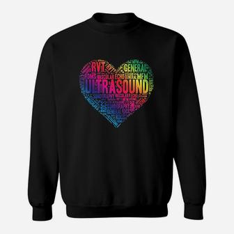 Ultrasound Tech Sonographer Radiology Sonography Heart Sweat Shirt - Seseable