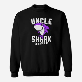 Uncle Shark Daddy Grandfather Halloween Christmas Sweat Shirt - Seseable