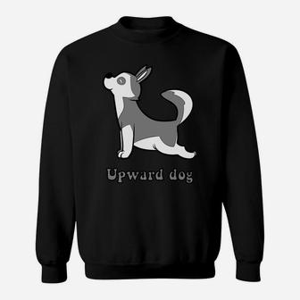Upward Dog And Downward Dog Siberian Husky Yoga Sweat Shirt - Seseable