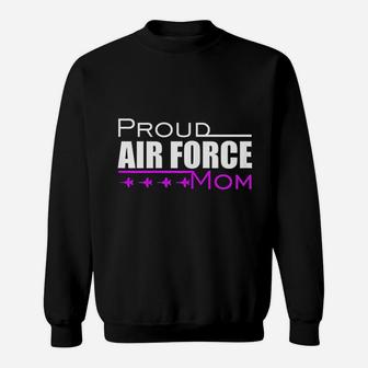 U.s. Air Force Proud Pink Mom Gift Usaf Mom Sweat Shirt - Seseable