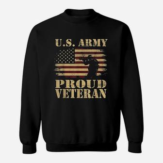 Us Army Proud Veteran Sweat Shirt - Seseable