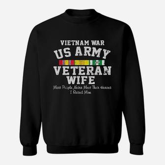 Us Army Veteran Wife Veterans Day Gift Sweat Shirt - Seseable