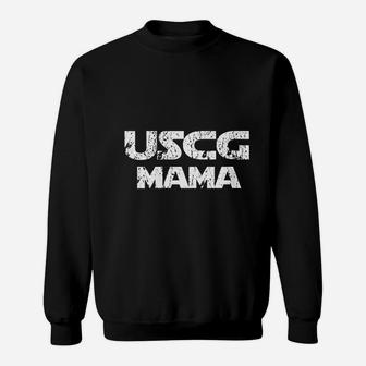 Us Coast Guard Mama Proud Uscg Mom Gift Sweat Shirt - Seseable