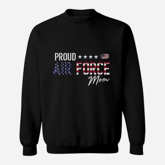 Us Flag Proud Air Force Mom Sweat Shirt - Seseable
