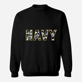 Us Navy Camo Digital Camouflage Sweat Shirt - Seseable