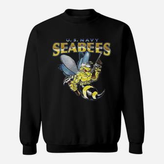 Us Navy Seabees Sweat Shirt - Seseable
