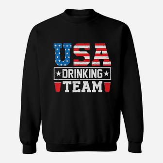 Usa Drinking Team Funny Drinking Beer Lover Gift Sweat Shirt - Seseable