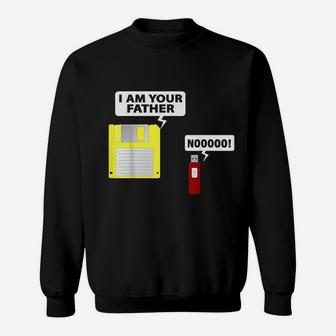 Usb Floppy Disk Funny Geek Computer Father Sweat Shirt - Seseable
