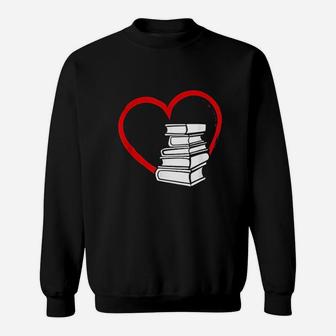 Valentines Book Lovers Sweat Shirt - Seseable