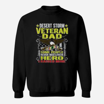 Veteran Dad Desert Storm Sweat Shirt - Seseable
