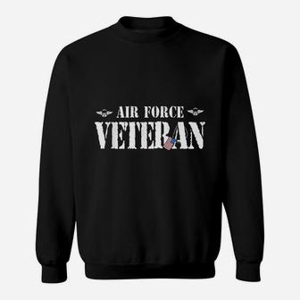 Veteran Us Air Force American Flag Sweat Shirt - Seseable