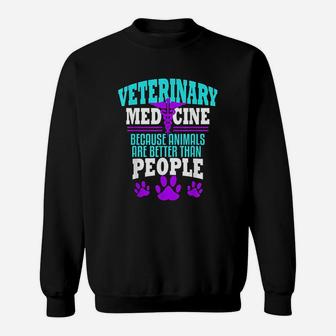 Veterinary Medicine Vet Tech Veterinarian Sweat Shirt - Seseable