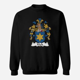 Vick Family Crest German Family Crests Sweat Shirt - Seseable