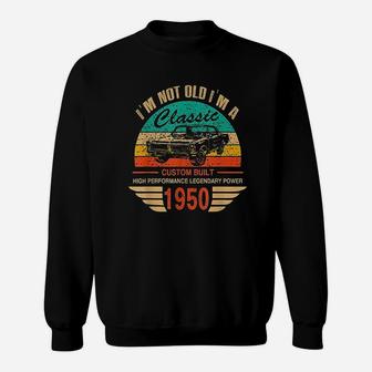Vintage 1950 Classic Car Apparel For Legends Born In 1950 Sweat Shirt - Seseable