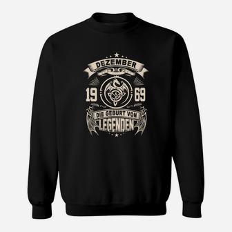 Vintage 1969 Sweatshirt, Dezember Legenden Geburt - Seseable