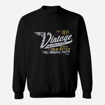 Vintage 1971 Aged To Perfection Sweat Shirt - Seseable