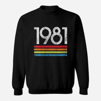 Vintage 1981 Happy Birthday Sweat Shirt - Seseable