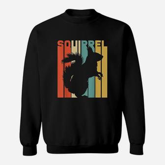 Vintage Animal Earth Day Retro Squirrel Sweat Shirt - Seseable