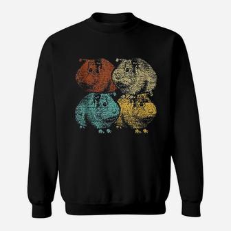 Vintage Animal Gifts Retro Guinea Pig Sweat Shirt - Seseable