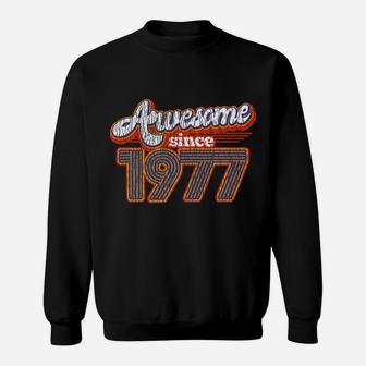 Vintage Awesome Since 1977 45th Birthday Gift 45 Years Old Sweat Shirt - Seseable