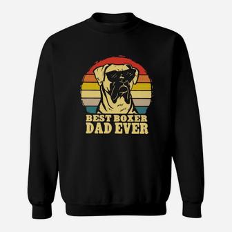 Vintage Best Boxer Dad Ever Father’s Day Sweat Shirt - Seseable