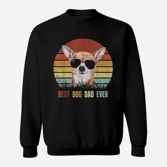 Vintage Best Dog Dad Ever Chihuahua Sweat Shirt - Seseable