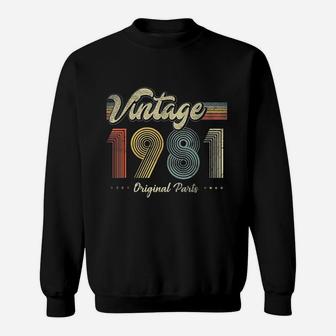 Vintage Birthday Original Part 1981 40th Sweat Shirt - Seseable