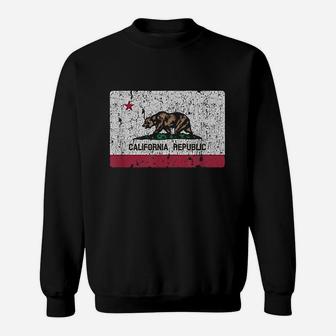 Vintage California Flag Sweat Shirt - Seseable
