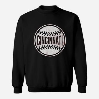 Vintage Cincinnati Baseball Sweat Shirt - Seseable
