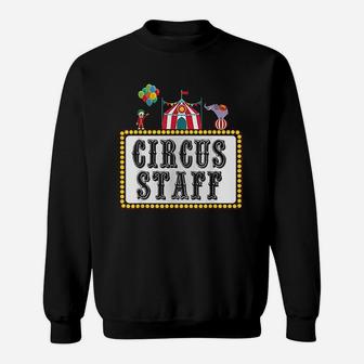 Vintage Circus Birthday Party Event Circus Staff Sweat Shirt - Seseable