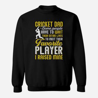 Vintage Cricket Dad, My Favorite Cricket Player Calls Me Son Funny Sweat Shirt - Seseable