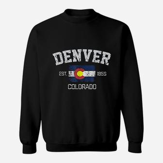 Vintage Denver Colorado Est 1858 Souvenir Sweat Shirt | Seseable CA