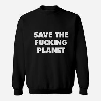 Vintage Earth Day Save The Planet Sweat Shirt - Seseable