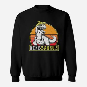 Vintage Funny Nene Saurus Dinosaur Grandma T Rex Sweat Shirt | Seseable UK