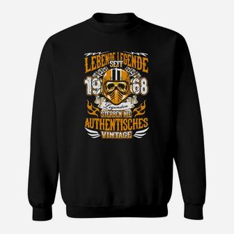 Vintage Herren Sweatshirt Lebende Legende seit 1968, Retro Design - Seseable
