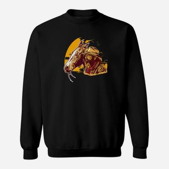 Vintage Horse Lover Gifts For Men Dad Grandpa Sweat Shirt - Seseable