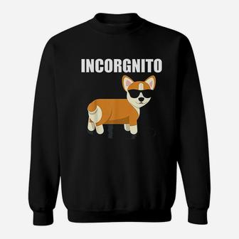 Vintage Incorgnito Funny Corgi Lover Gift Sweat Shirt - Seseable