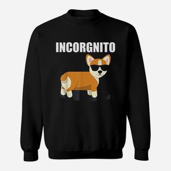 Vintage Incorgnito Funny Corgi Lover Sweat Shirt - Seseable