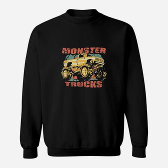 Vintage Monster Truck Racing Sweat Shirt - Seseable