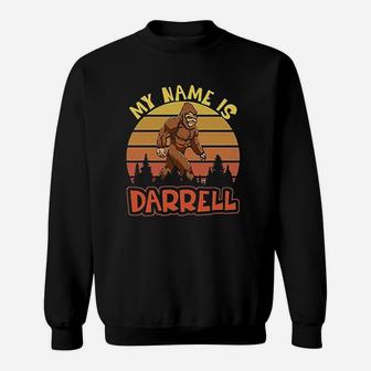 Vintage My Name Is Darrell Bigfoot Sweat Shirt - Seseable