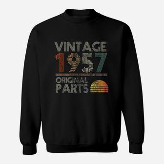Vintage Original Parts Birthday 1957 Retro Style Sweat Shirt | Seseable UK