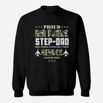 Vintage Proud Air Force Step Dad Sweat Shirt - Seseable