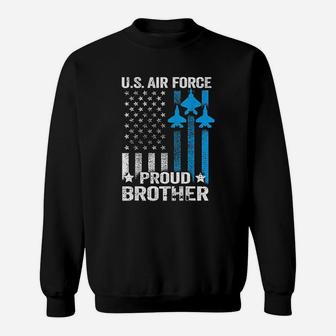 Vintage Proud Brother Us Air Force Sweat Shirt - Seseable