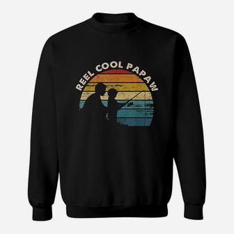 Vintage Reel Cool Papaw Fishing Sweat Shirt - Seseable
