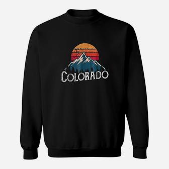 Vintage Retro Colorado Co Mountains Outdoor Wildness Sweat Shirt | Seseable CA