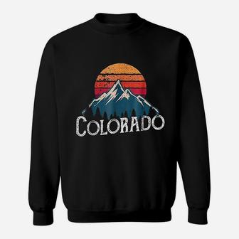 Vintage Retro Colorado Co Mountains Outdoor Wildness Sweat Shirt | Seseable CA