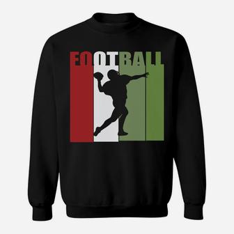 Vintage Retro Football Player I Love Football Sweatshirt - Seseable