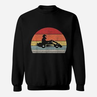 Vintage Retro Go Kart Driver Racing Gift Go Karting Sweat Shirt - Seseable